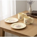 Cute cartoon puppy birthday ceramic plate and mug set, suitable for gifting Candle Cake Dog Series Dinner Plate and Mug Set image 4