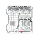 Hotpoint H2F HL626 60cm Freestanding Dishwasher - 14 Place Settings - White - E Rated image 3