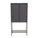 Interiors by Premier Display Cabinet Acier Metal Grey Tall image 1