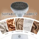 Aucma Handheld Garment Steamer,1500W High-Efficiency Steam,Steam Iron - 300mL Large Capacity Water Tank,Easily Removes Wrinkles,Lightweight Design,Suitable for Home,Office,and Travel, White, with 1 Fur Brush image 3