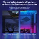 Vivreal Bande lumineuse LED pour TV avec rétroéclairage avec fonction Bluetooth et synchronisation musicale - 5 m  image 8