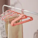 Velvet Hanger, 42.7×22×0.6cm, Rose Gold and Light Pink, Set of 30 image 1