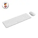 Rapoo 9310M Kabelloses Tastatur-Maus-Set, kabelloses Desktop-Set, 2400-DPI-Sensor, bis zu 12 Monate Akkulaufzeit, flaches Aluminium-Design, deutsches Layout für PC & Mac – Weiß image 6