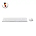 Rapoo 9310M Kabelloses Tastatur-Maus-Set, kabelloses Desktop-Set, 2400-DPI-Sensor, bis zu 12 Monate Akkulaufzeit, flaches Aluminium-Design, deutsches Layout für PC & Mac – Weiß image 7