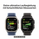 APPLE Watch Ultra 3 GPS + Cellular 49mm Natur Titan Gehäuse mit Natürlichem Mailänder Armband - Mittel image 4