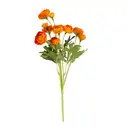 Candlelight Artificial Camelia Flower Stem Orange 38cm image 1