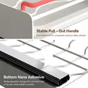 VIVREAL Pull-out Dish Rack for Kitchen Cabinets – Carbon Steel with Baking Finish， Smooth Sliding Rail， Drain Tray， Heavy-duty Design， S3825W, New Year Sale , Top gift picks image 3