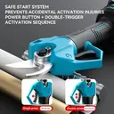 Flora Guard Sécateur électrique sans fil 35 mm – 2 batteries de 3000 mAh et chargeur 1 A, diamètre de coupe de 35 mm, pour branches épaisses et arbres image 1