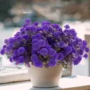 Yuejia 4Pcs 13.77in/35cmArtificial Billy Ball Flower Man Fake Plants Living Room Decoration Ornaments Desktop Fake Flowers(purple) image 0