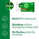 Dettol On the Go 2-in-1 Antibacterial Wipes, 15 Count image 1