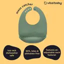 Vital Baby Nourish Mess Catcher Natural Moss 4+ Months image 4