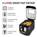 Tower Deep Fat Fryer with Adjustable Thermostat - 3L, 2300W, Black, T17002 image 2