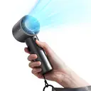 JISULIFE Pro1S Turbo ventilateur portable à écran LED - Noir image 1