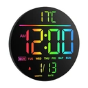 HATITANG PH-10 10" Digital Wall Clock Black image 0