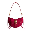 JW PEI Sac à bandoulière en daim Tessa - Magenta profond image 0