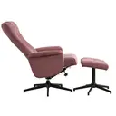 Armchair & Footstool Apero Recliner Rose Pink image 3