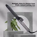 Sunluxy 1097A Curling Tongs, Black 32mm Curling Iron with Digital Display, 4 Adjustable Heat Settings, Fast PTC Heating for Home Hair Styling, UK plug image 1