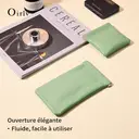 Lot de 2 Étuis à Lunettes, Oirlv Pochette Organiseur Portative pour Lunettes de Soleil en Cuir PU Souple image 4