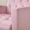 Fauteuil GRAVFORCE Wing pour Salon ou Chambre – Fauteuil Moderne et Confortable en Velours Rose Élégant, Capacité de Charge 136 kg image 1