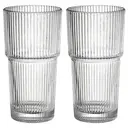  2-Pack Large Glass Tumblers With Lids Straws Leakproof Iced Coffee Tea Cups                image 0