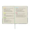 Jubiluu Carnet ligné A5 à couverture rigide en tissu avec marque-page et élastique - Green Marble image 7