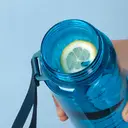 JORDAN & JUDY Tritan Sports Water Bottle with Handle, Pure Black, 1000ml Large Capacity image 7