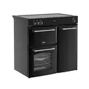 Belling FARMHOUSE 90Ei Induction Range Cooker – 90cm, 5-Zone Induction Hob with Link+, Dual Electric Ovens, AirFry Function, Black, A Rated image 2