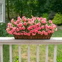 Yuejia Lot de 6 bouquets de fleurs artificielles en soie camélia rose - 38 cm image 4