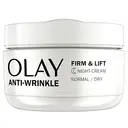 OLAY Anti-Wrinkle Firm & Lift Night Cream, For Fine Lines & Wrinkles, 50ml image 0