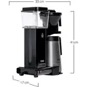 Moccamaster KBGT Filter Coffee Machine, Thermal Jug, Handmade in the Netherlands, 1.25 Litres, Black - 79413 image 1