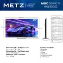 METZ 55MNE8000Z TV MiniLED 144 Hz 55 pouces (140 cm), QLED+ UHD, HDR10+, Smart TV Google, Dolby Vision Atmos, HDMI 2.1, MEMC, Upscaling 4K AI, protection des yeux (faible lumière bleue, sans scintillement) image 1