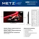 METZ 65 Inch (165cm) QLED Google TV, 65MQE8000Z, 144Hz, 4K HDR 10+, 2.1.2 Geluidssysteem, Dolby Vision Atmos, Game Mode, Sports Mode met ALLM, VRR, MEMC, Freesync Premium, Oogzorg, Laag Blauw Licht & Flikkervrij, Google Cast, Spraakbesturing image 1