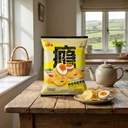 Oishi Country Style Potato Chips - Savory Salted Egg Yolk Flavor, 60g image 2