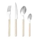 FangYuan Ensemble de 16 couverts en acier inoxydable compatible lave-vaisselle - Manche blanc image 2