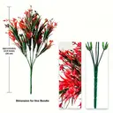 Yuejia 10Pcs 13.8in/35cmOutdoor artificial flowers, fake plants flowers, suitable for indoor and outdoor hanging window box decoration image 3