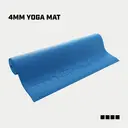 Capelli Sport 4MM Yoga Mat24" x 68"  Yoga Pilates Fitness and Floor Workout at Home , Gym Non-slip image 6