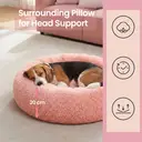 SONGMICS Lit donut et coussin lavable pour animaux rose - 80 cm  image 6