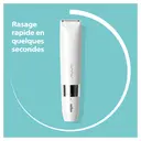 Braun Rasoir Mini BS1000, étanche, blanc image 3