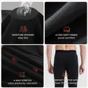 BAMBOO COOL Men's Thermal Underwear Long Johns Bottom with Soft Wool Lining, Soft Warm Base Layer Pants for Cold Weather L (2Pack) image 2