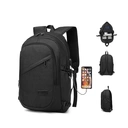 Kono Anti-Theft Water-Resistant Laptop Backpack with USB Charging Port, Travel Business School Bag for 15.6-inch Laptops (Black) image 0