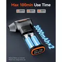 [40 € Rabatt mit Code: RT4] WOLFBOX MF200 Elektrischer Luftstößer, 320 g Luftdruck, wiederaufladbarer bürstenloser 3-Gang-Motor für Auto/PC/Zuhause/Outdoor image 3