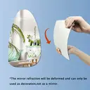 1pc PVC mirror sticker, irregular mirror sticker, wall decoration, 20*30cm image 4
