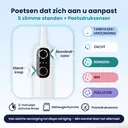 BAIR CARE i7 Elektrische tandenborstel met wandgemonteerd UV-C-opbergdock, oscillatie met grote hoek, 220 dagen batterijduur, 5 standen & 3 intensiteitsniveaus, IPX8-waterbestendigheid, USB-C-opladen image 4