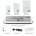 ATSHARK 5-In-1 Vacuum Sealer – High Pressure Touchscreen Design, Fast and Convenient, Includes 50 Vacuum Bags, Ideal for Home Food Preservation, White, VS6621 image 8