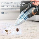 ATSHARK XL-620B Aspirateur à main sans fil rechargeable, autonomie 30 min, faible bruit - 6000 Pa  image 5