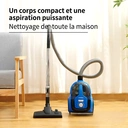 ochama Aspirateur balais filaire multifonction, 800 W, 1,1 L - Noir et bleu image 2