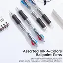 M&G mehrfarbige 4-in-1-Druckkugelschreiber, 3 Stück, 0,7 mm feine Spitze, sortierte 4-Farben-Tinte für Büro und Schule image 1
