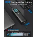 AsperX Laptop Power Bank, 165W 20,000mAh, Retractable Cables, Aluminum Alloy Unibody Portable Charger Power Bank, Battery Bank for MacBook Pro/Air/iPhone 17/iPad Pro/S25 Ultra/Dell/HP(TSA-Approved) image 1