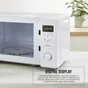 Swan Digital Microwave - White, 20L, 800W, with 95-Minute Timer, 5 Power Levels, SM4421WHT image 4