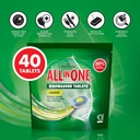 Morrisons All In One Dishwasher Tablets, Lemon, 40 Tabs image 2